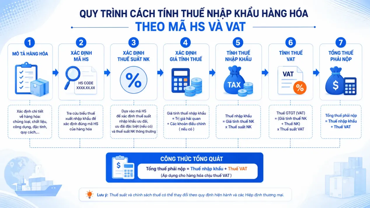 Quy trình tra cứu thuế nhập khẩu theo mã HS